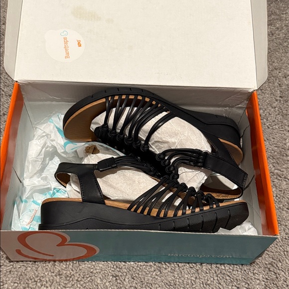 BareTraps Black Strappy Sandals - Picture 9 of 11
